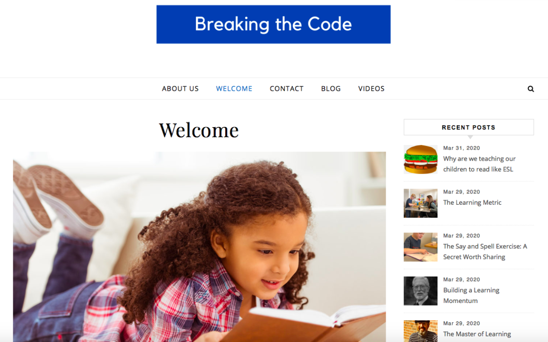 My new reading site, “Breaking the Code,” is now live!