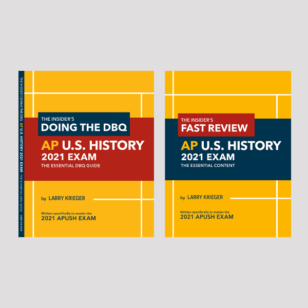 New 2021 APUSH books from Larry Krieger: “Fast Review” and “Doing the DBQ”